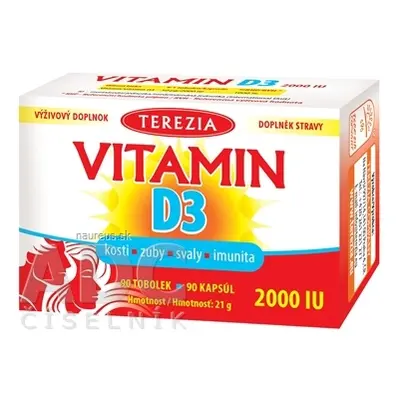 TEREZIA COMPANY s.r.o. TEREZIA VITAMIN D3 2000 IU cps 1x90 ks