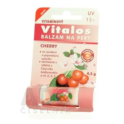 Vitalos s.r.o. VITALOS Balzám na rty cherry SPF 15 vitamínový 1x1 ks 1 ks