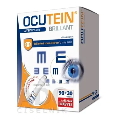 Simply You Pharmaceuticals a.s. OCUTEIN BRILLANT Lutein 25 mg - DA VINCI cps 90 + 30 navíc (120 