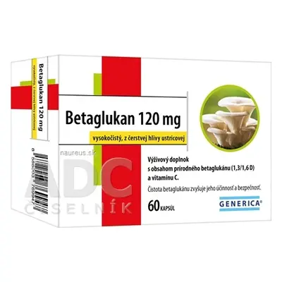 GENERICA spol. s r.o. GENERICA Betaglukan 120 mg cps 1x60 ks