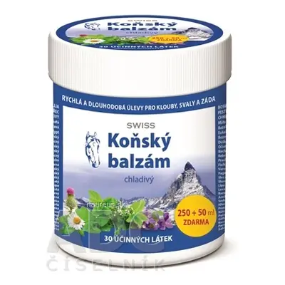 Simply You Pharmaceuticals a.s. KOŇSKÝ BALZÁM SWISS chladivý 250 + 50 ml zdarma (300 ml) 250 ml