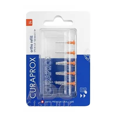 Curaden International AG CURAPROX CPS 14 ortho refill oranžová mezizubní kartáčky bez držáku 1x5