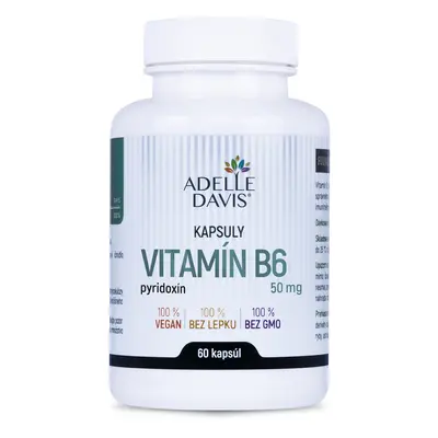 Adelle Davis Adelle Davis - Vitamin B6 50 mg, 60 kapslí 50mg