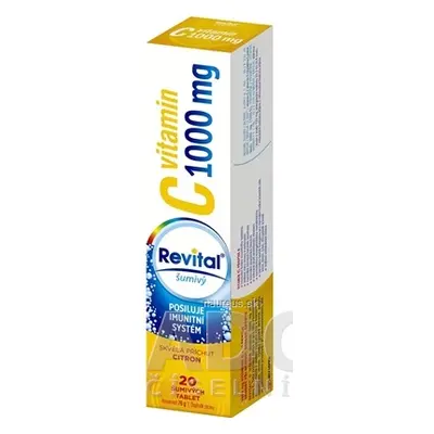 VITAR s.r.o. Revital vitamin C 1000 mg šumivý tbl eff s příchutí citron 1x20 ks 20 ks