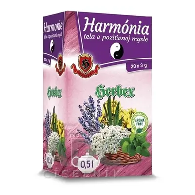 HERBEX spol. s r.o. HERBEX HARMONIE těla a pozitivní mysli bylinná směs, čaj 20x3 g (60 g) 20 x 