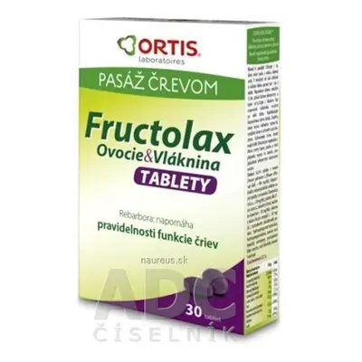 Laboratoires Ortis sprl Fructolax Ovoce a vláknina TABLETY (s rebarbory) 1x30 ks