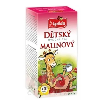 MEDIATE s.r.o. APOTHEKE DĚTSKÝ OVOCNÝ ČAJ MALINOVÝ (vhodné pro děti od 3 let) 20x2 g (40 g) 42g