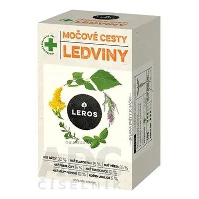 LEROS, s r.o. LEROS MOČOVÉ CESTY, LEDVINY nálevové sáčky (inů. 2021) 20x1,5 g (30 g)