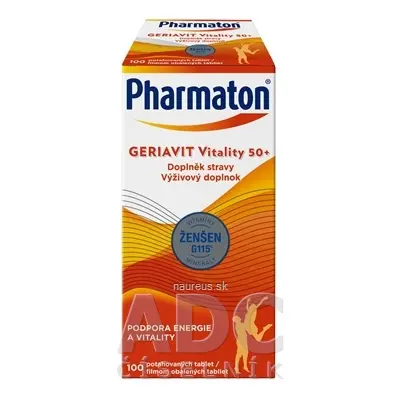 Rottendorf Pharma GmbH. Pharmaton Geriavit Vitality 50+ tbl 1x100 ks