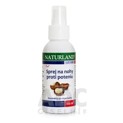 NATURLAND Magyarország Kft. Naturland SPREJ NA NOHY proti pocení 1x100 ml 100ml