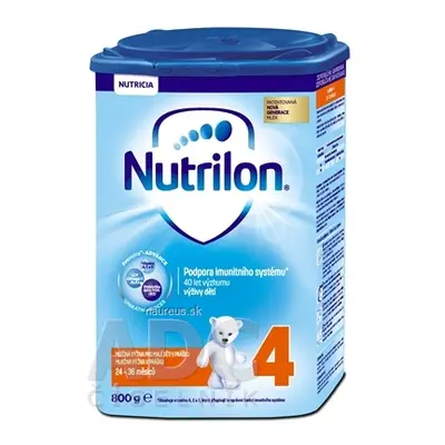 Nutricia a.s. Nutrilon 4 batolecí mléčná výživa v prášku (24-36 měsíců) (inov.2018) 1x800 g 800 