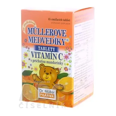 Dr. Müller Pharma s.r.o. Müllerová medvídci - vitamin C tbl s příchutí mandarinky 1x45 ks 45 ks