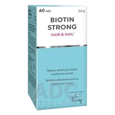 Vitabalans Oy Vitabalans BIOTIN STRONG HAIR&NAIL tbl 1x60 ks