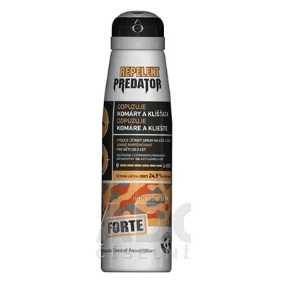 LEROY CZECH, s.r.o. PREDATOR FORTE REPELENT DEET 25% sprej 1x150 ml 150ml