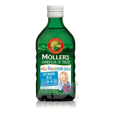 Orkla Health AS MOLLER´S Omega 3 Můj první RYBÍ OLEJ vitamín A a D 1x250 ml