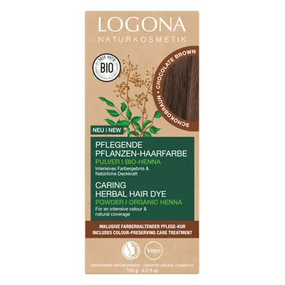 Logona Logona Prášková barva na vlasy Chocolate brown 100g