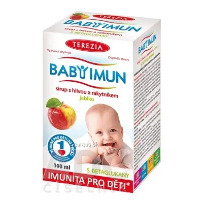 TEREZIA COMPANY s.r.o. TEREZIA BABY IMUN sirup s hlívou a rakytníkem příchuť jablko 1x100 ml 100