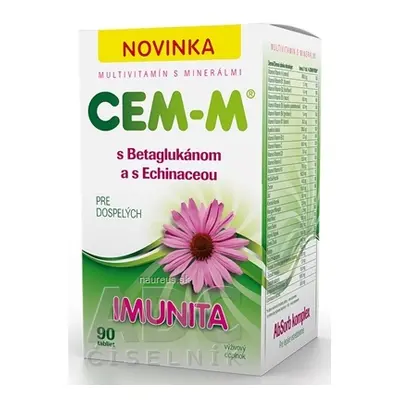 Salutem Pharma s.r.o. CEM-M pro dospělé IMUNITA tbl (s betaglukany as Echinaceou) 1x90 ks 90 ks