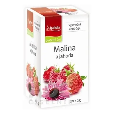 MEDIATE s.r.o. APOTHEKE PREMIER SELECTION ČAJ MALINA A JAHODA 20x2 g (40 g) 20 x 2.5 g