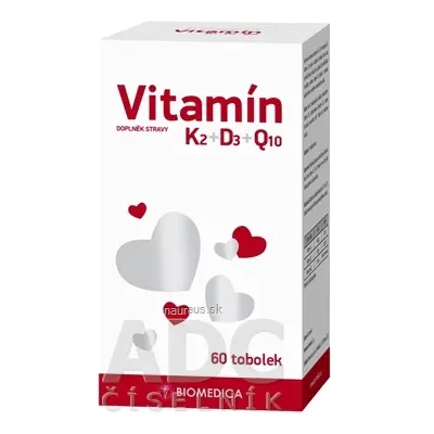 Biomedica, spol. s r.o. BIOMEDICA Vitamin K2 + D3 + Q10 cps 1x60 ks 60 ks