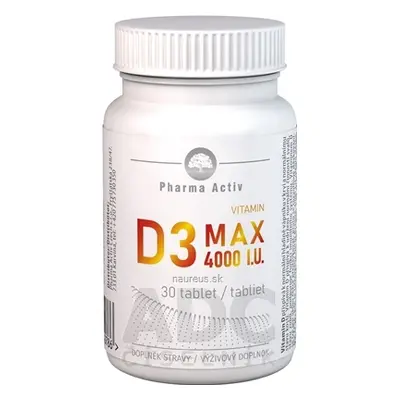 ADITIVA CZ, s.r.o. Pharma Activ Vitamin D3 MAX 4000 mj tbl 1x30 ks