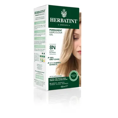 HERBATINT HERBATINT 8N světlá blond permanentní barva na vlasy 150 ml