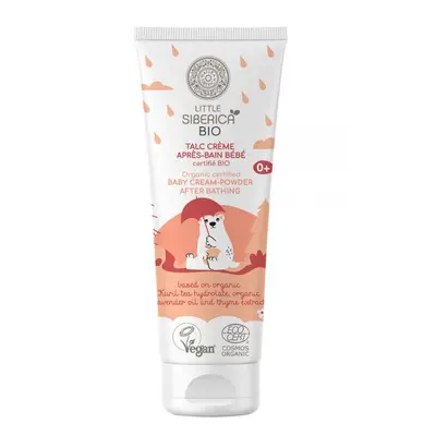 Natura Siberica Organický certifikovaný dětský krém-pudr po koupání 75 ml