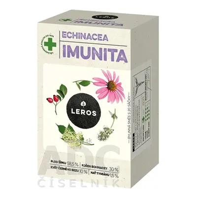 LEROS, s r.o. LEROS ECHINACEA IMUNITA nálevové sáčky (inov.2021) 20x1,5 g (30 g)