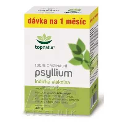 TOPNATUR s.r.o. topnatur PSYLLIUM VLÁKNINA krabice prášek (dávka na 1 měsíc) 1x300 g 300 g