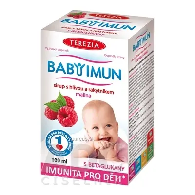 TEREZIA COMPANY s.r.o. TEREZIA BABY IMUN sirup s hlívou a rakytníkem příchuť malina 1x100 ml 100