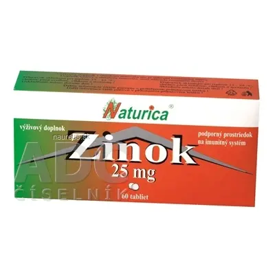 PharmTurica s.r.o. Naturica ZINEK 25 mg tbl 1x60 ks 25mg