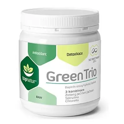 Topnatur Green Trio (zelený ječmen, chlorella, spirulina)