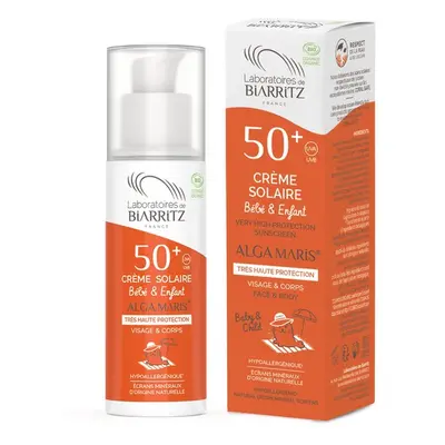 Laboratoires de Biarritz ALGA MARIS BIO krém na opalování pro děti SPF 50+ 100ml