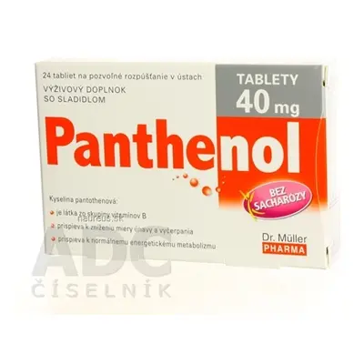 Dr. Müller Pharma s.r.o. Dr. Müller PANTHENOL 40 MG tbl 1x24 ks 24 ks