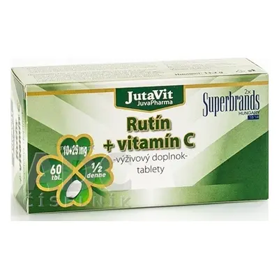 JuvaPharma Kft. JutaVit Rutin + vitamín C tbl 1x60 ks 60 ks