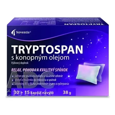 Noventis s.r.o. TRYPTOSPAN s konopným olejem cps 30+15 navíc (45ks)