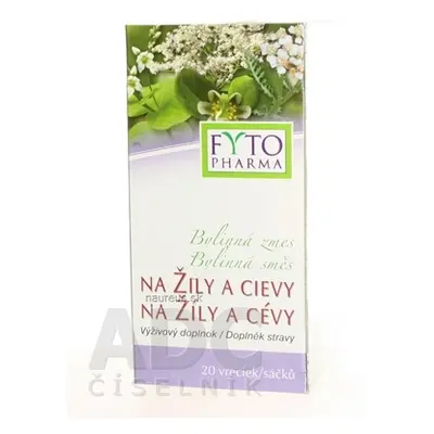 FYTOPHARMA, a.s. FYTO Bylinná směs NA ŽÍLY A CÉVY 20x1,25 g (25 g) 20 x 2.5 g