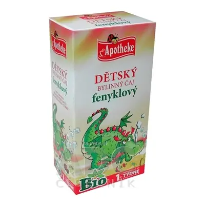 MEDIATE s.r.o. APOTHEKE BIO DĚTSKÝ BYLINNÝ ČAJ fenyklový nálevové sáčky (od ukončeného 1. týdne)