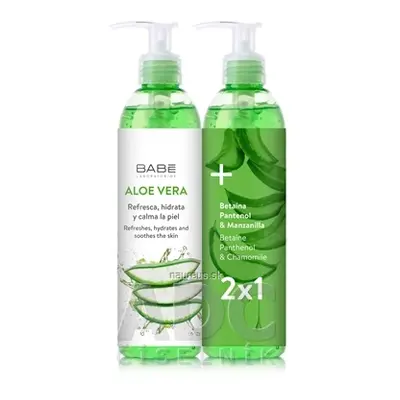 BABÉ LABORATORIOS BABÉ TĚLO ALOE VERA GEL 100% 2x300 ml, 1x1 set