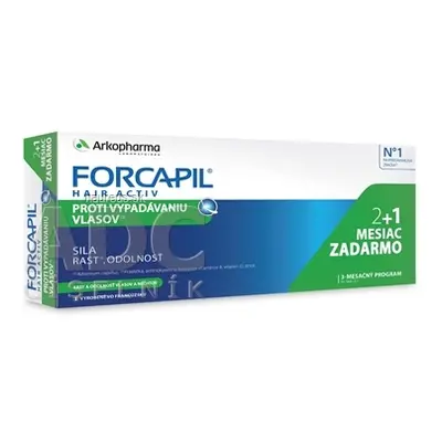 ARKOPHARMA FORCAPIL HAIR ACTIV tbl 60+30 (2+1 měsíc zdarma) (inov. 2022) 1x90 ks