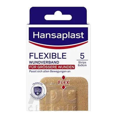 BEIERSDORF AG Hansaplast FLEXIBLE XXL náplast elastická, 6x9 cm 1x5 ks