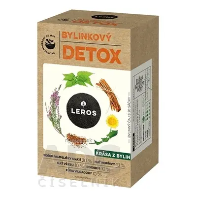 LEROS, s r.o. LEROS bylinkových DETOX nálevové sáčky 20x1,5 g (30 g)