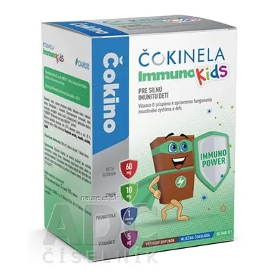 Milsing d.o.o. ČOKINELA Immuno Kids čokoládové tablety 1x20 ks