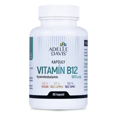 Adelle Davis Adelle Davis - Vitamin B12 500 mcg, 60 kapslí 60 ks