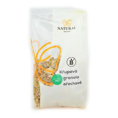 Natural Jihlava Křupavá granola ořechová bez lepku - Natural 300g 15 ks