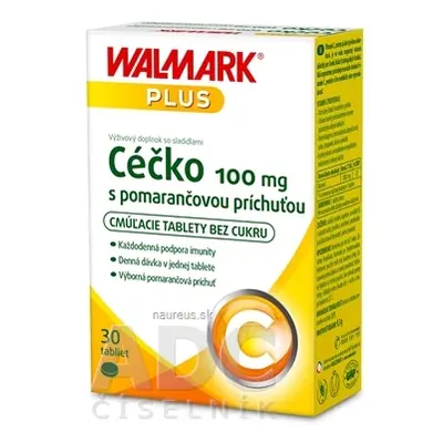 WALMARK, a.s. WALMARK Céčko 100 mg tbl s pomerančovou příchutí 1x30 ks 30 ks