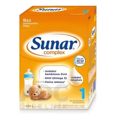 Semper AB Sunar Complex 1 počáteční mléčná výživa (od narození) (inov.2020) 1x600 g 600g