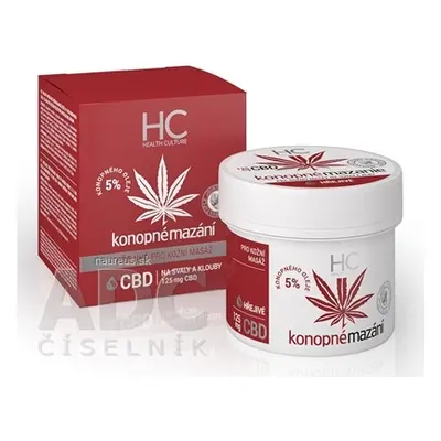 MedicProgress, a.s. Health Culture Konopné mazání hřejivé s CBD krém 1x125 ml 125ml