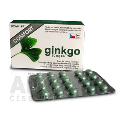 RosenPharma, a.s. ginkgo COMFORT 60 mg SR - Woykoff tbl 1x60 ks 60 ks