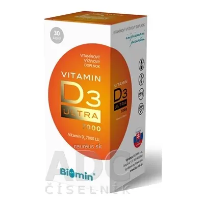 BIOMIN, a.s. Biomin VITAMIN D3 ULTRA 7000 IU cps 1x30 ks